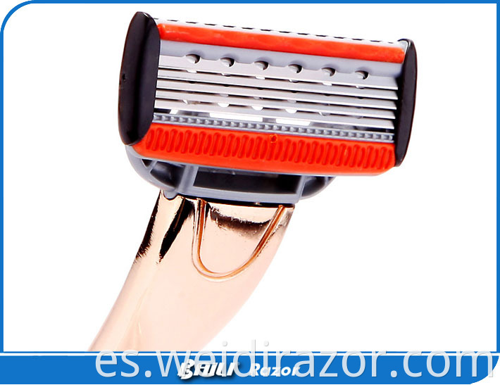 Maquinilla de afeitar de 5 cuchillas, característica del fabricante, cinco cuchillas con 1 cartucho de cuchilla de afeitar recortadora importado de ASR Durable